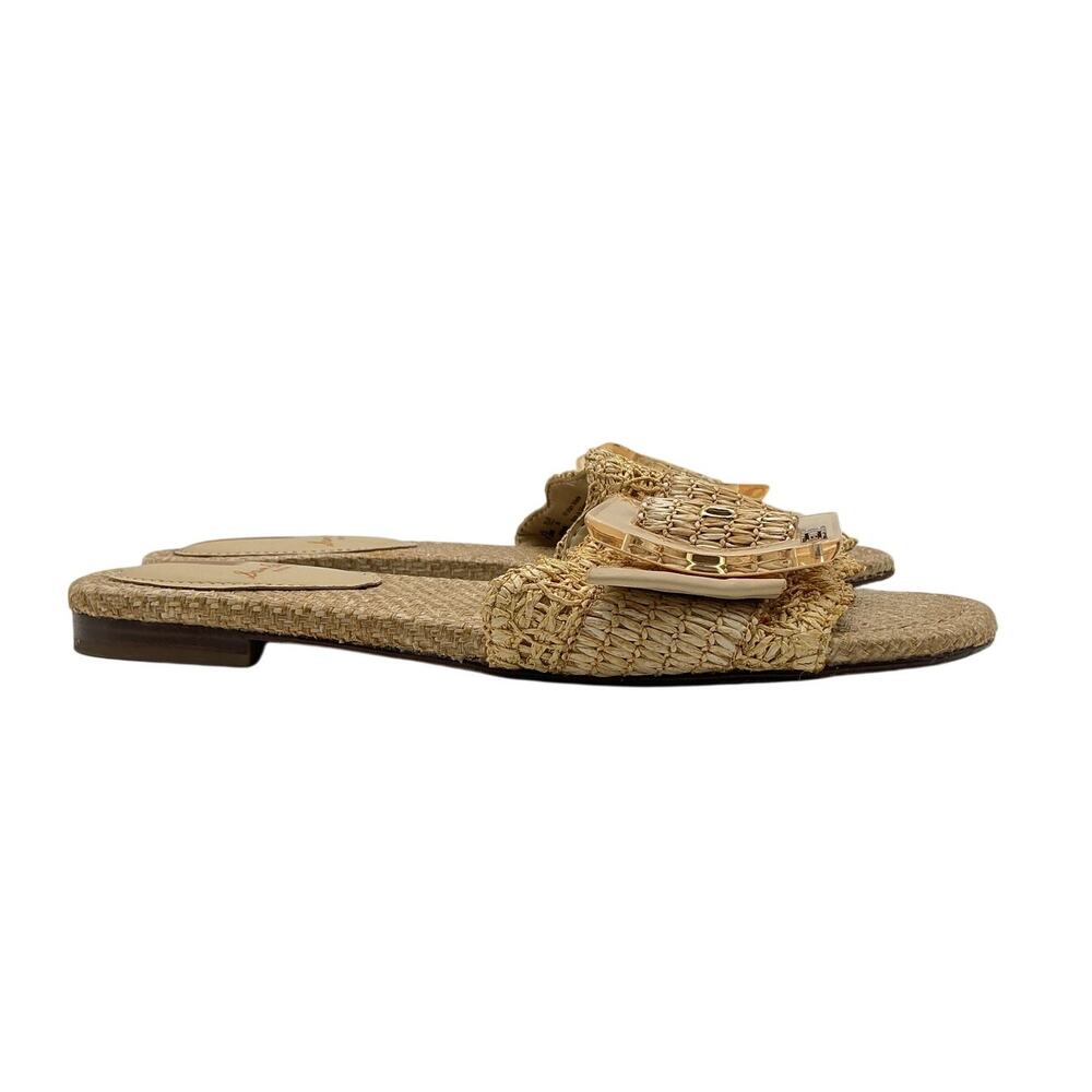 Sam Edelman Woven Beige Bambi Sandals Size 7.5 - Picture 3 of 8